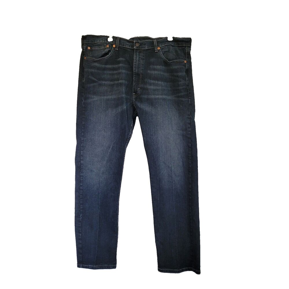 Levis 505 Jeans Men 40x32 Blue Straight Leg Dark Wash Denim Cowboy Work Travel